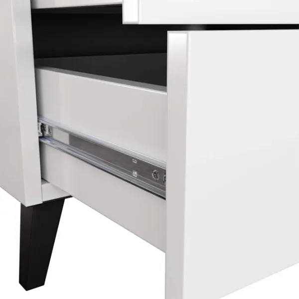 Comodă Akord Mobi 5SZ 88.7 x 60.4 x 37.5 / LPAL / Alb photo 5