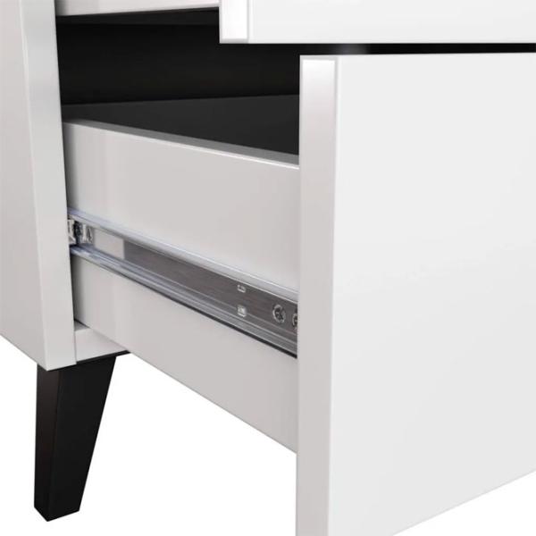 Comodă Akord Mobi 5SZ 88.7 x 60.4 x 37.5 / LPAL / Alb photo 5