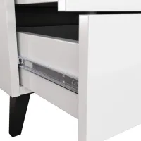 Комод Akord Mobi 5SZ 88.7 x 60.4 x 37.5см / ЛДСП / Белый photo 5