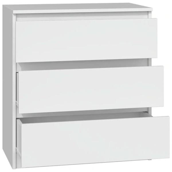 Comodă TopEshop Malwa M3 70 77 x 70 x 40 / LPAL / Alb photo 2