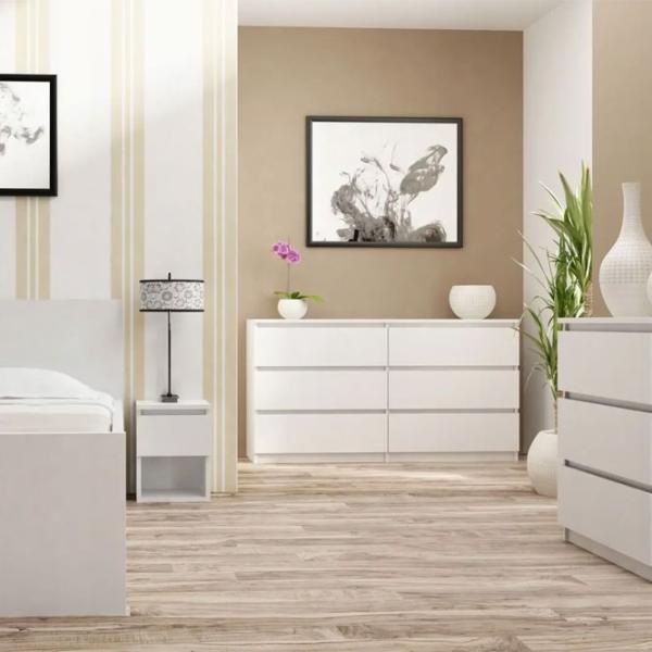 Comodă TopEshop Malwa M3 70 77 x 70 x 40 / LPAL / Alb photo 4