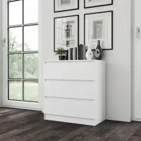 Comodă TopEshop Malwa M3 70 77 x 70 x 40 / LPAL / Alb photo 5