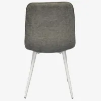 Scaun de bucătărie Evelin YTC-078 WH Stofă/ Gray White photo 2