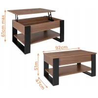 Măsuță de cafea Ruhhy 27849 5905847 Craft oak photo 6
