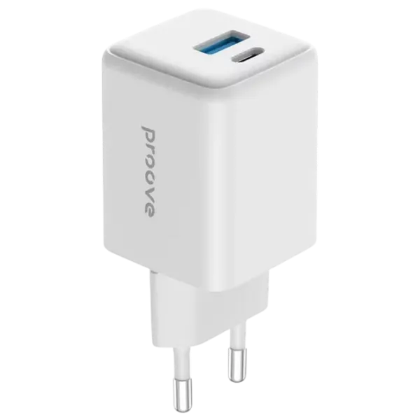 Сетевое зарядное устройство Proove Pocket Gan 3 A / Белый photo 1