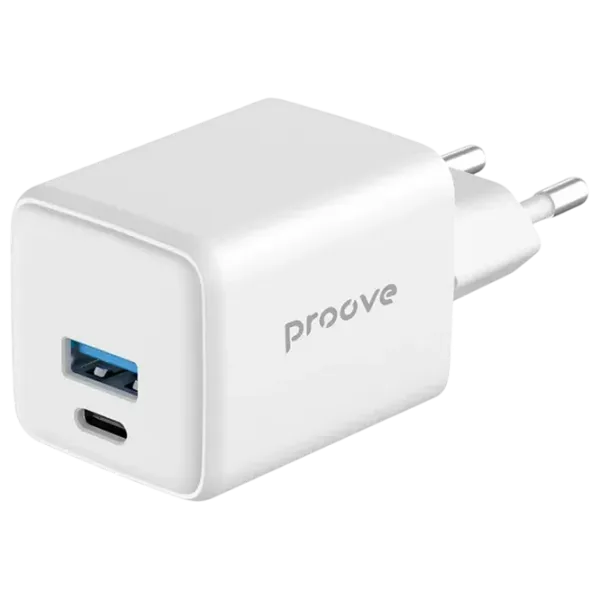 Сетевое зарядное устройство Proove Pocket Gan 3 A / Белый photo 5