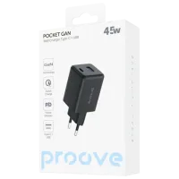 Сетевое зарядное устройство Proove Pocket Gan 3 A / Черный photo 5
