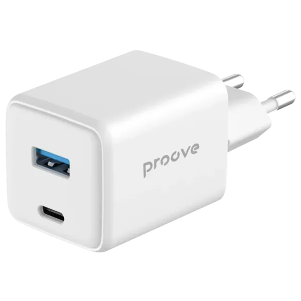 Сетевое зарядное устройство Proove Pocket Gan 3 A / Белый photo 4