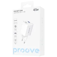 Сетевое зарядное устройство Proove Pocket Gan 3 A / Белый photo 5