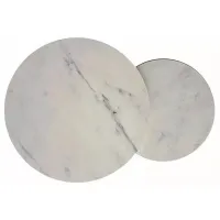 Set măsuțe de cafea Signal HOLA 5631069 White marble photo 2