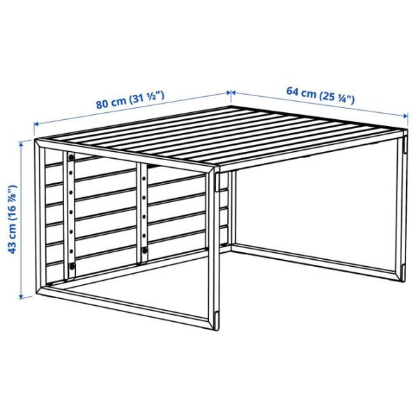 Măsuță de cafea Ikea Hakanskar 5870586 Light Brown photo 7