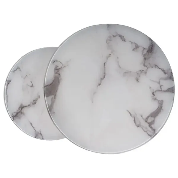 Set măsuțe de cafea Signal Atlanta B II 5630789 White marble photo 2