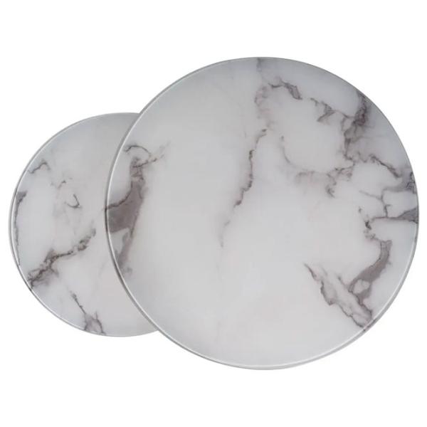 Set măsuțe de cafea Signal Atlanta B II 5630789 White marble photo 2