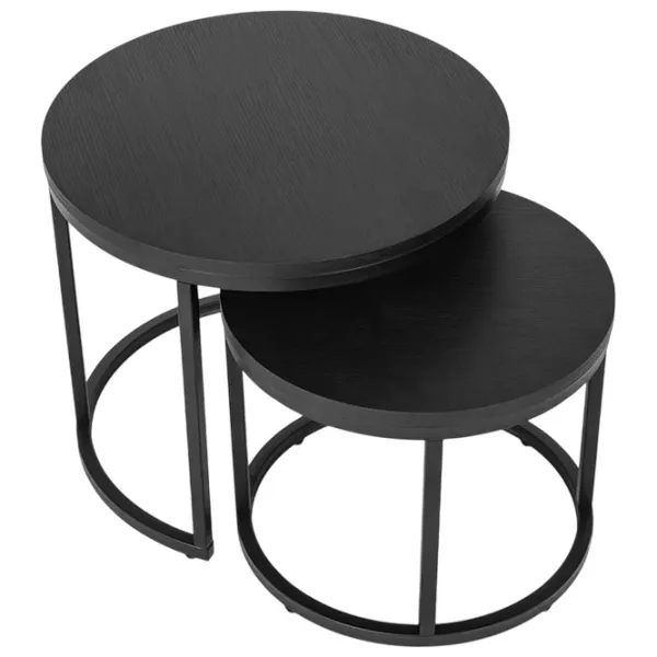 Set măsuțe de cafea Mebel Elite Manu 5718402 Black photo 1