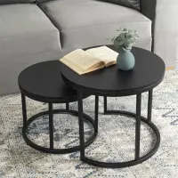 Set măsuțe de cafea Mebel Elite Manu 5718402 Black photo 4