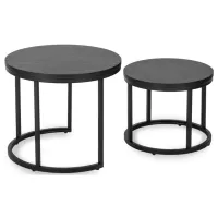 Set măsuțe de cafea Mebel Elite Manu 5718402 Black photo 6