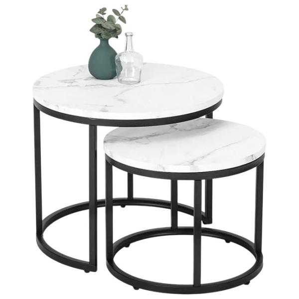 Set măsuțe de cafea Mebel Elite Dafne 5718303 White marble photo 1