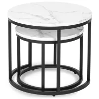 Set măsuțe de cafea Mebel Elite Dafne 5718303 White marble photo 3