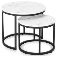 Set măsuțe de cafea Mebel Elite Dafne 5718303 White marble photo 5