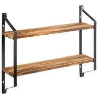 Raft Costway HW64214 Masiv / Paulownia Oak