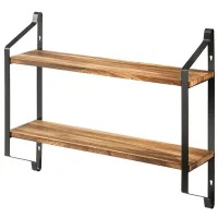 Raft Costway HW64214 Masiv / Paulownia Oak photo 5