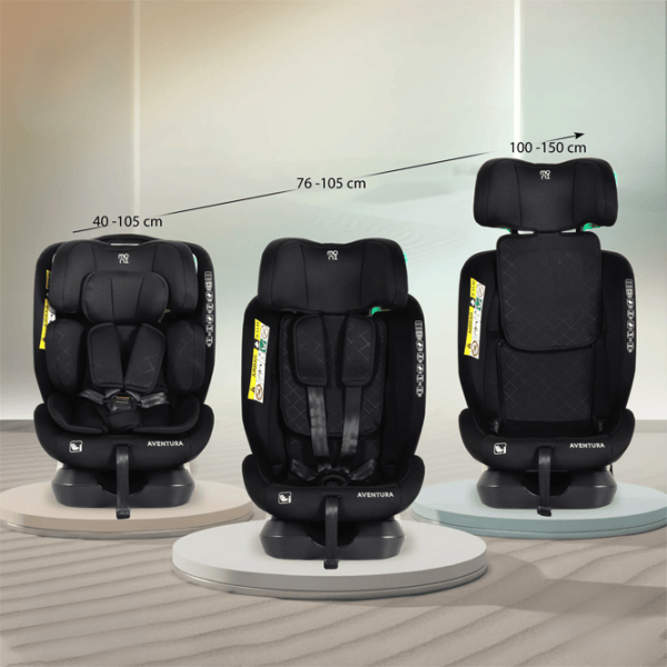 Scaun auto Moni Aventura  0 luni - 12 ani / 36 kg / Black photo 10