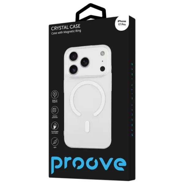 Husă pentru smartphone Apple iPhone 17 Pro Proove / MagSafe Back / TPU / Crystal White photo 3