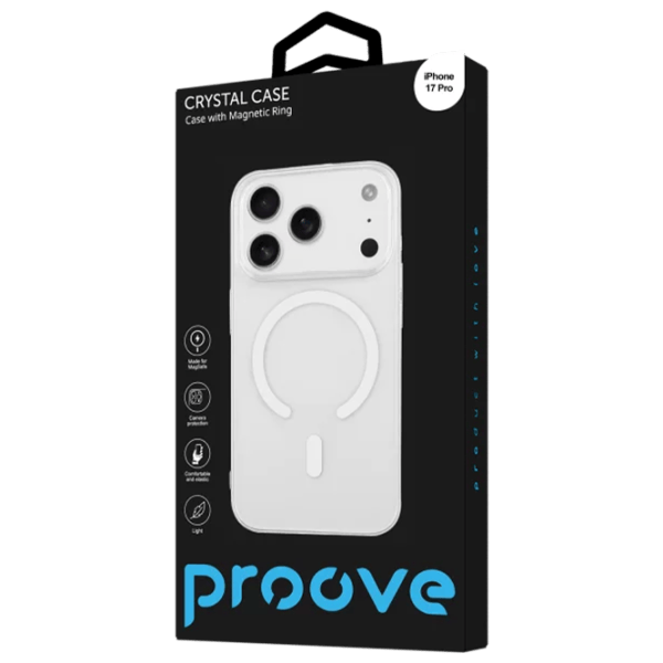 Husă pentru smartphone Apple iPhone 17 Pro Proove / MagSafe Back / TPU / Crystal White photo 3