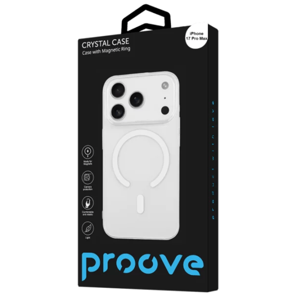 Husă pentru smartphone Apple iPhone 17 Pro Max Proove / MagSafe Back / TPU / Crystal White photo 3