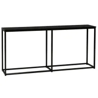Masă consolă Mobhaus Busta Dark Graphite / Oțel