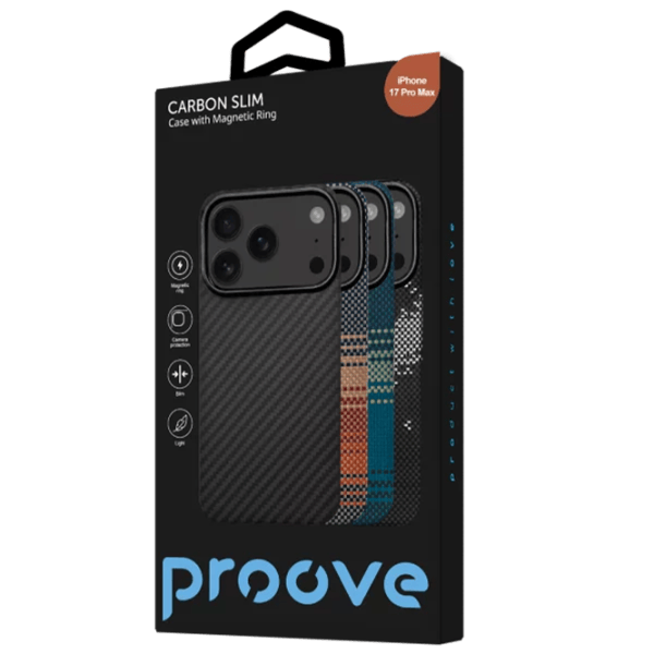 Husă pentru smartphone Apple iPhone 17 Pro Max Proove / MagSafe Back / TPU / Sunflare Brown photo 2