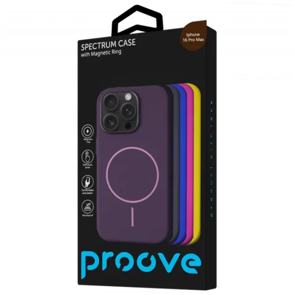 Husă pentru smartphone Apple iPhone 16 Pro Max Proove / MagSafe Back / TPU / Choco Mousse photo 2