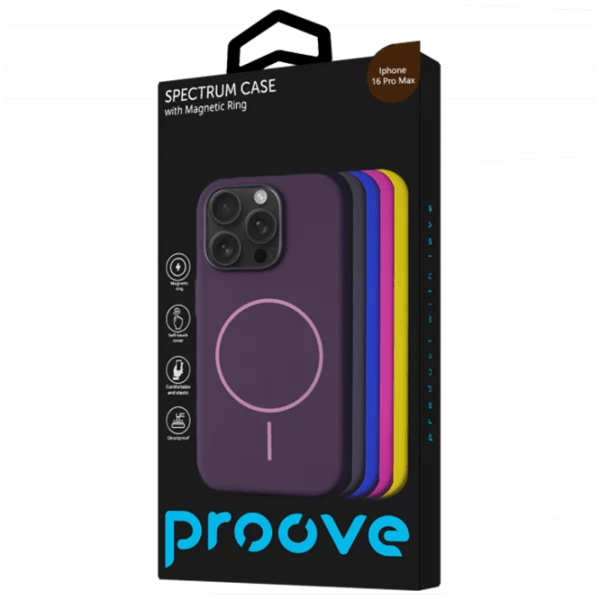 Husă pentru smartphone Apple iPhone 16 Pro Max Proove / MagSafe Back / TPU / Choco Mousse photo 2