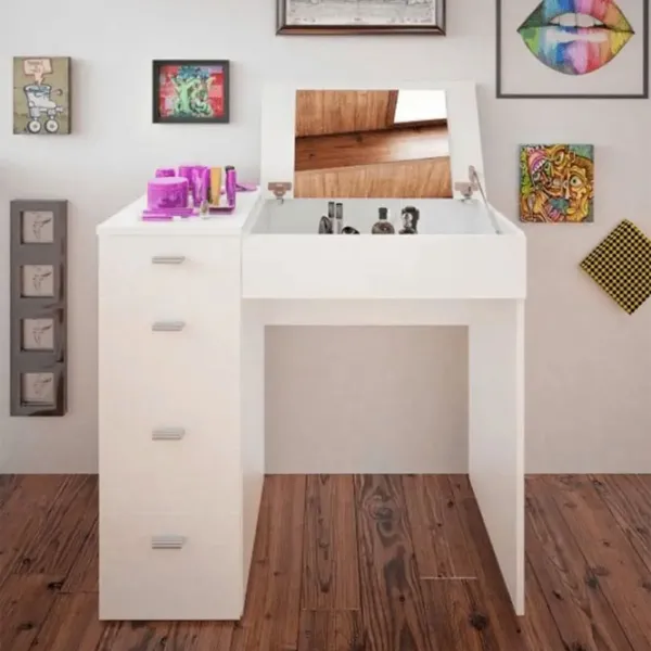 Masă de toaletă Mobhaus Belina PAL / White photo 2