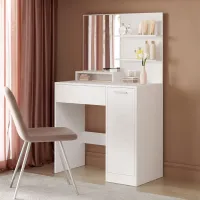 Masă de toaletă Vasagle RDT119W01 DSP / White photo 4