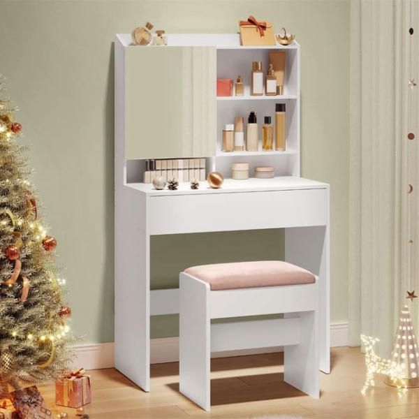 Masă de toaletă Vasagle RDT118W01 DSP / White photo 2