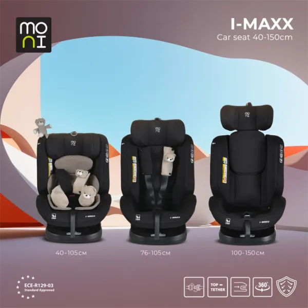 Scaun auto Moni i-Maxx  0 luni - 12 ani / 36 kg / Beige photo 2