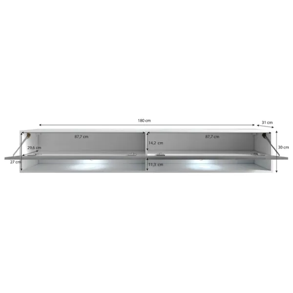 Comodă TV Bratex Lowboard A 180 30 x 180 x 31 / PAL photo 4