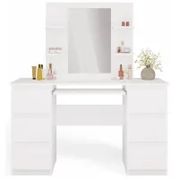 Masă de toaletă TopEshop Marina 4P + Kuba PAL / White photo 3