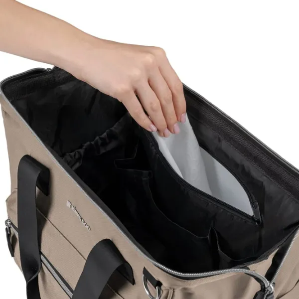 Geantă de călătorie pentru cărucior Kikka Boo Maxi 2025 Poliester / Beige photo 4