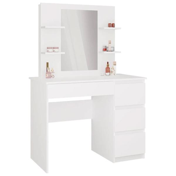 Masă de toaletă TopEshop Marina 4P Mijas Right PAL / White photo 1