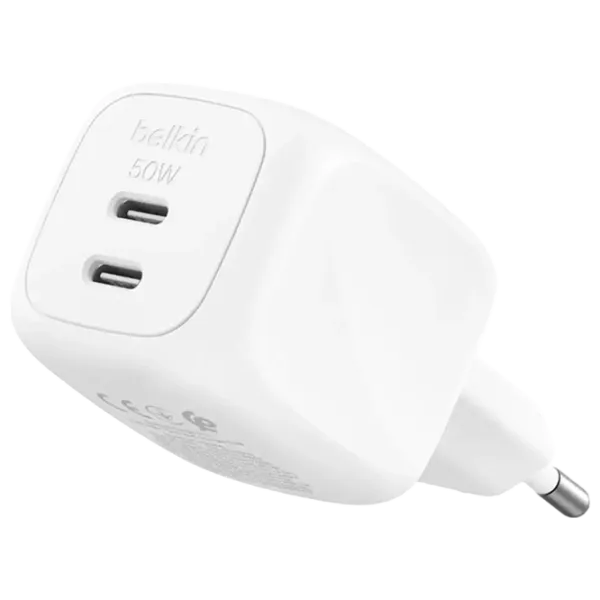 Сетевое зарядное устройство Belkin WCH019kqWH  / Белый photo 1