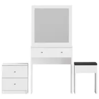 Туалетный столик Mirage Meble Nice ЛДСП / White