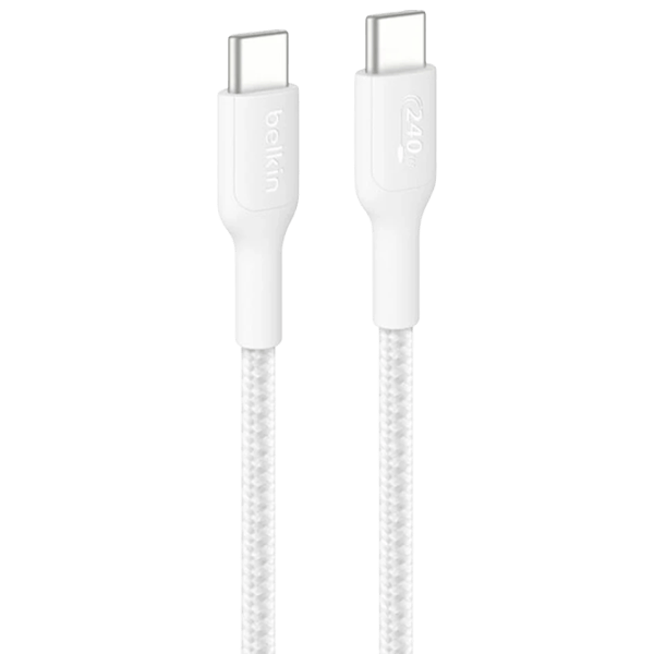 Кабель для телефона Braid Belkin USB Type-C + USB Type-C 2 м / Белый photo 1
