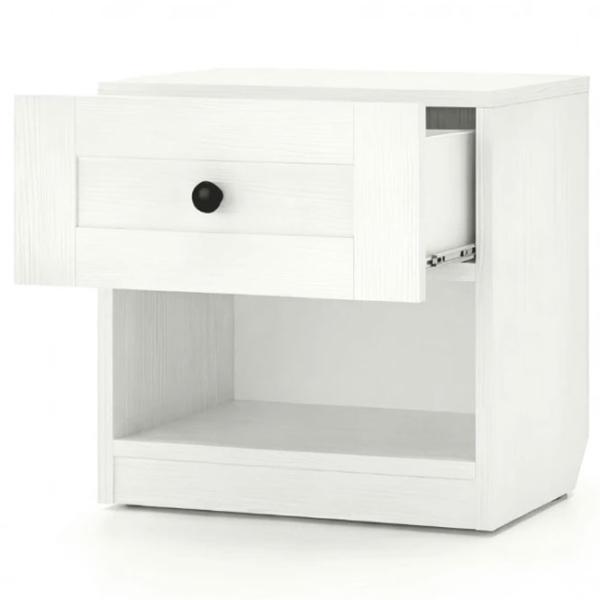 Noptiere Fabrik Home Mezzo 2 45 x 45 x 35 / PAL / Frasin alb photo 3