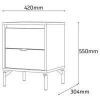 Тумбочки Fabrik Home Marshal 55 x 42 x 30.4см / ЛДСП / Серая мышка photo 3