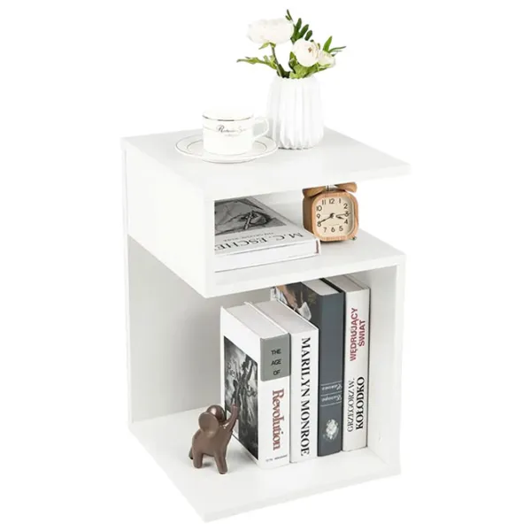 Noptiere Costway JV11241WH 50 x 33 x 30 / Placă de inginerie / White photo 1