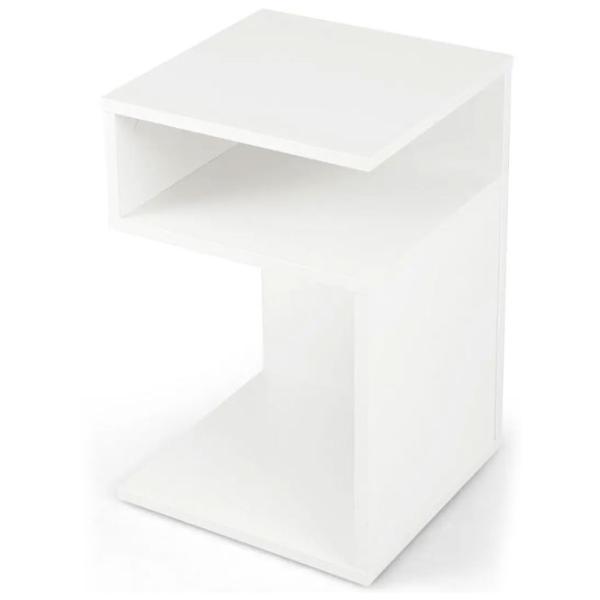 Noptiere Costway JV11241WH 50 x 33 x 30 / Placă de inginerie / White photo 2