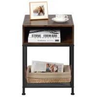 Noptiere Costway JV11179CF 58 x 40 x 40 / Metal / Maro