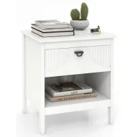 Noptiere Costway JV11403WH 50 x 45 x 40 / MDF / White photo 2